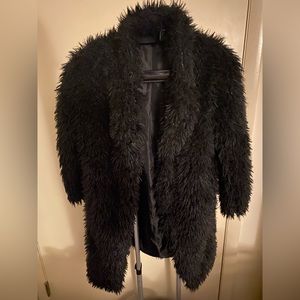 Girls Art Class Faux Fur Coat